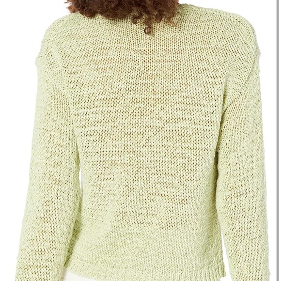 VINCE Sweater Women's XS Pale Lime Green Cable Knit‎ - Picture 2 of 14